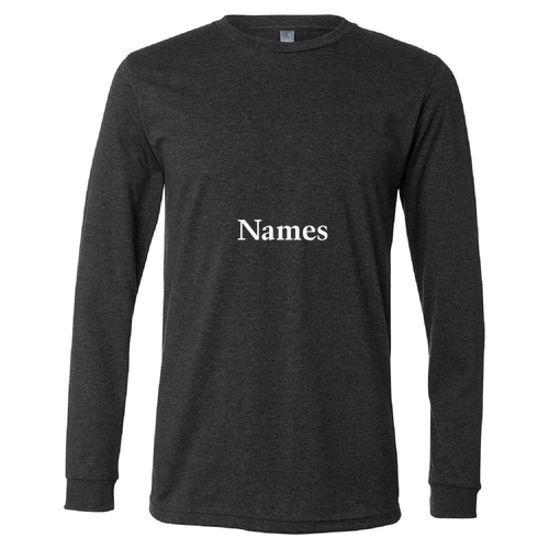 Bella+Canvas Unisex Heather Cvc Long Sleeve Tee- Heathers -- Dark Grey Heather