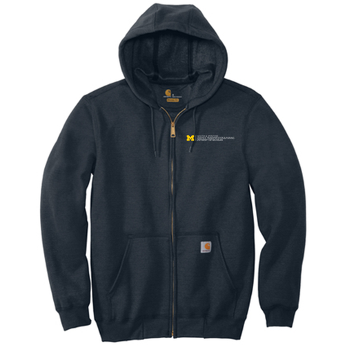 Carhartt Midweight Hooded Zip-Front Sweatshirt -- New Navy, ~$82