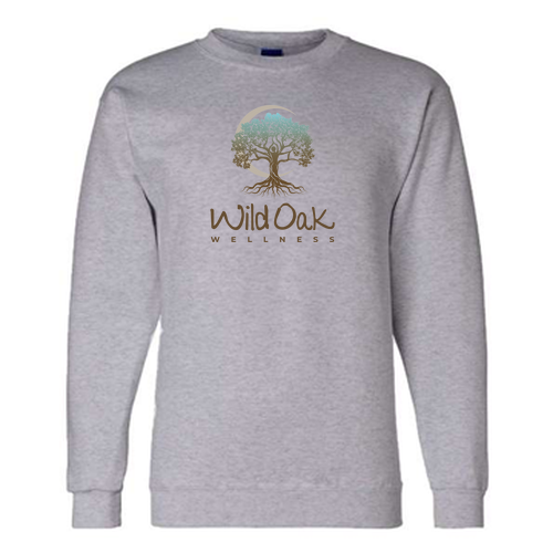 Champion Powerblend Crewneck Sweatshirt -- Light Steel