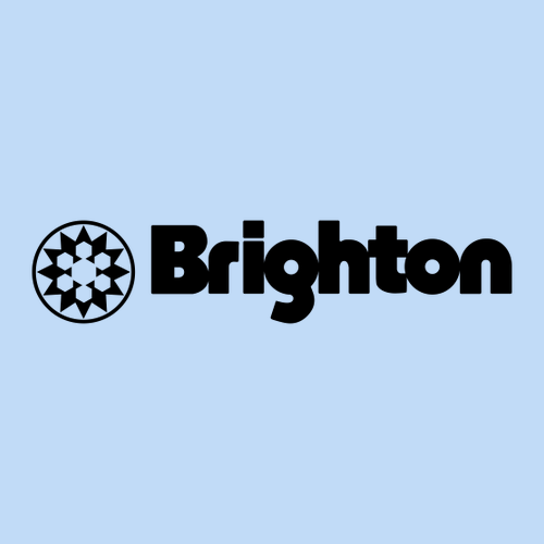 Brighton Logo 1 black Ink -- Short Sleeve Light Blue