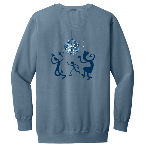 Comfort Colors Unisex Garment-Dyed Crewneck Sweatshirt -- Blue Jean