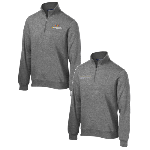 Sport Tek Quarter Zip Sweatshirt -- Vintage Heather
