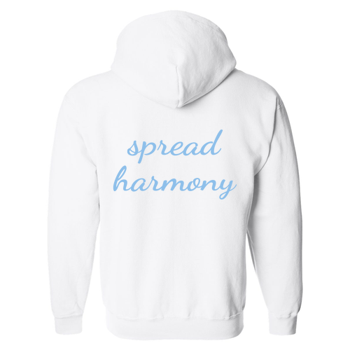 Gildan Full Zip Hooded Sweatshirt -- White