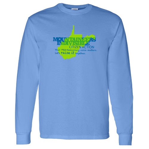 Gildan Heavy Cotton Longsleeve Basic T-Shirt -- Carolina Blue