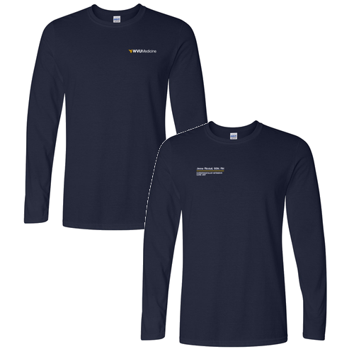 Gildan Softstyle Longsleeve T Shirt -- Navy