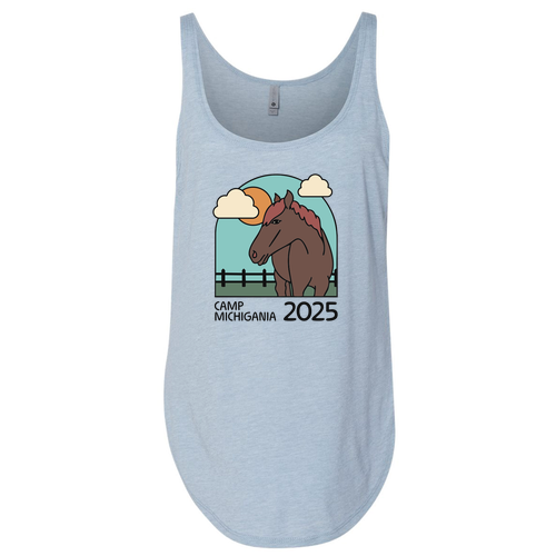 Ladies Next Level Festival Tank -- Stonewash Denim