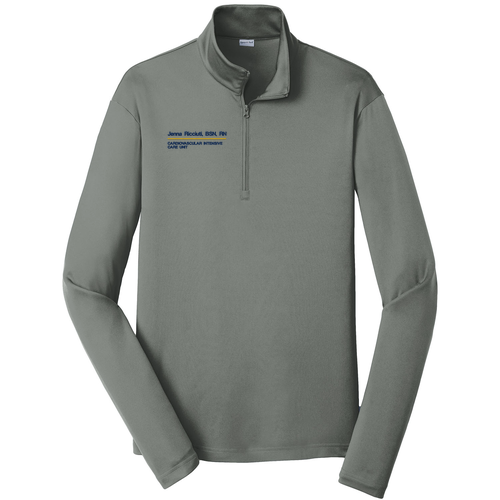 Sport-Tek PosiCharge Competitor Quarter Zip Pullover -- Grey Concrete