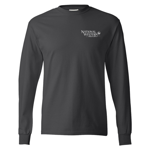 Hanes Adult 6 oz. Authentic-T Long-Sleeve T-Shirt -- Smoke Grey