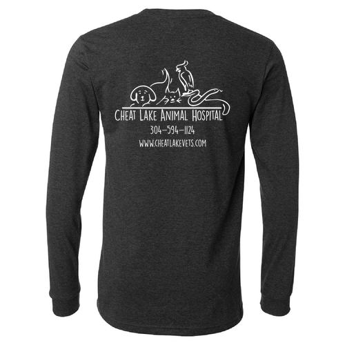 Bella+Canvas Unisex Heather Cvc Long Sleeve Tee- Heathers -- Dark Grey Heather