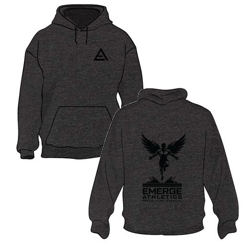 Jerzees 8 oz 50/50 Nublend Adult Hooded Sweatshirt -- Black Heather