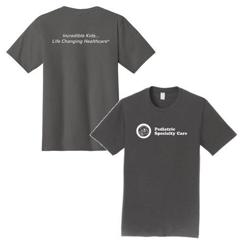 Port and Company Tee (w/ Back Print) -- Charcoal