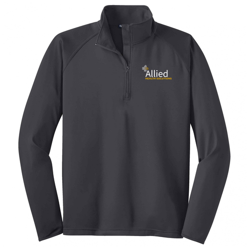 Sport Tek Sport Wick Stretch Half Zip Pullover -- Charcoal Grey