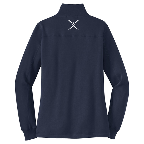 Sport Tek Ladies Quarter Zip Sweatshirt -- True Navy