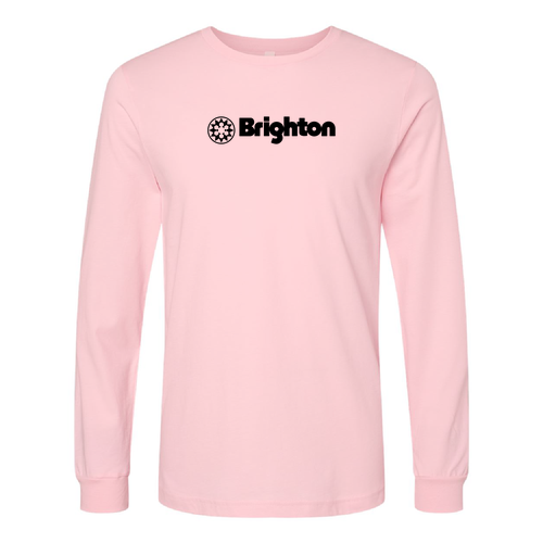 Brighton Logo 1 black Ink -- Long Sleeve Pink