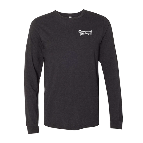 Bella+Canvas Unisex Heather Cvc Long Sleeve Tee- Heathers -- Black Heather
