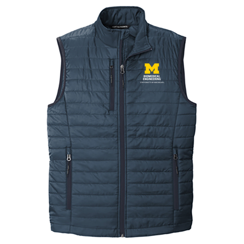 Port Authority Packable Puffy Vest -- Regatta Blue / River Blue Navy