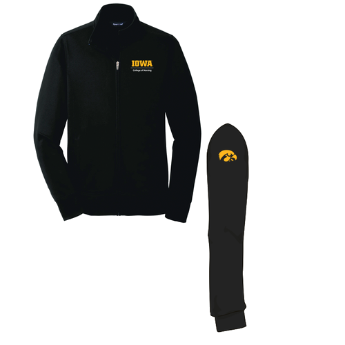 Sport Tek Ladies Sport Wick Fleece Full Zip Jacket -- Black