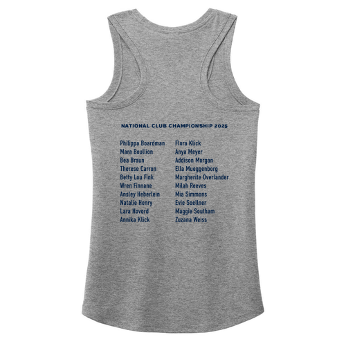 Ladies District Made Soft Perfect Tri Racerback Tank -- Grey Frost, U14