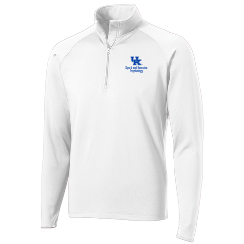Sport Tek Sport Wick Stretch Half Zip Pullover -- White