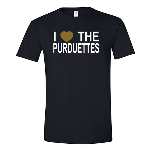 I Love The Purduettes Black T-Shirt