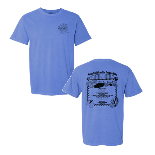 Comfort Colors Unisex Garment-Dyed Heavyweight T-Shirt -- Flo Blue w/Black Ink