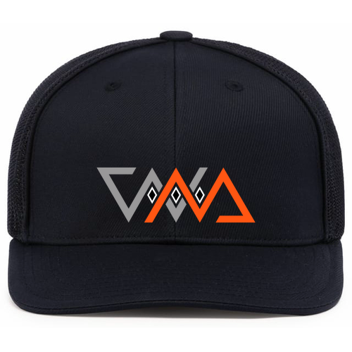 Pacific Headwear Universal Trucker Mesh Hat -- Black