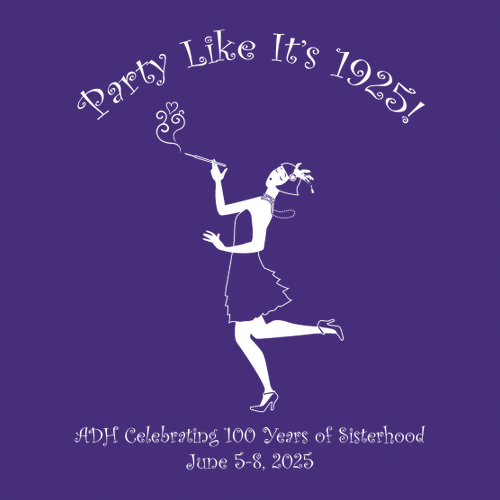 Dancing Ladies Hanes Authentic Short Sleeve T-Shirt -- Purple