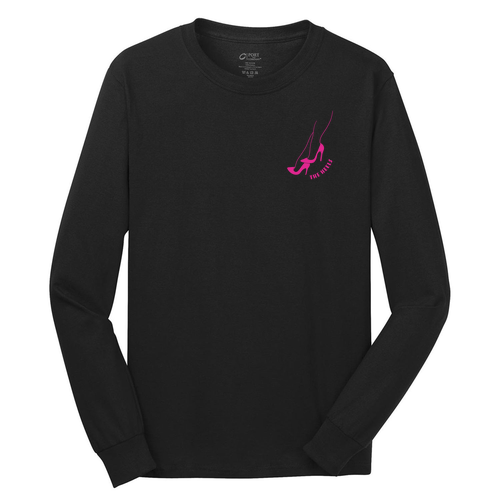 Port and Company Long Sleeve T Shirt -- Jet Black