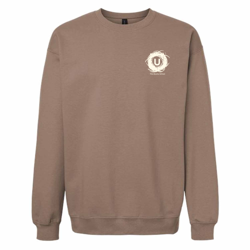 Gildan Softstyle Fleece Crewneck Sweatshirt -- Brown Savana