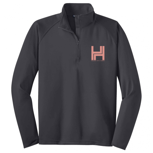 Sport Tek Sport Wick Stretch Half Zip Pullover -- Charcoal Grey