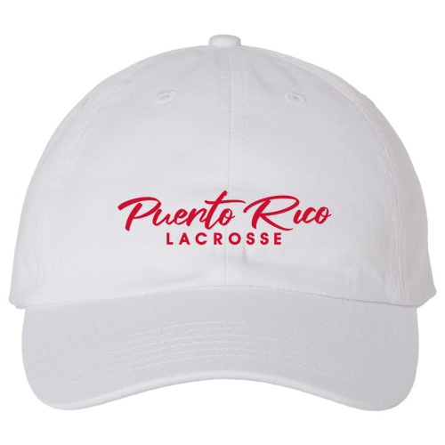 Bio-Washed Unstructured Hat -- White