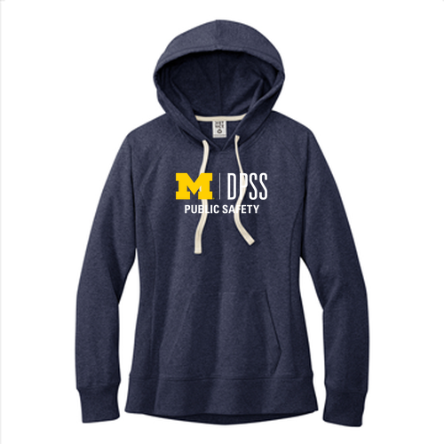 Ladies' District Re-Fleece Hoodie -- Heathered Navy