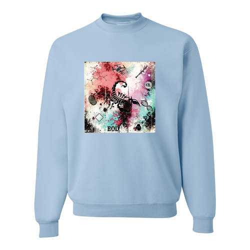 Jerzees 8 Oz., 50/50 Nublend Fleece Crew -- Light Blue