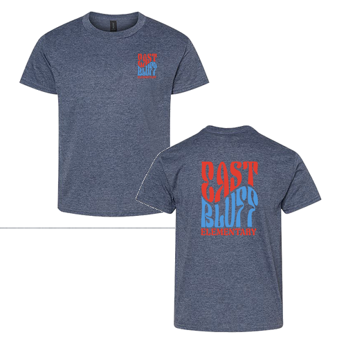 Gildan Youth Softstyle T-Shirt -- Heather Navy