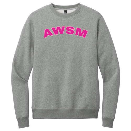 District Perfect Weight Fleece Crew -- Heathered Steel
