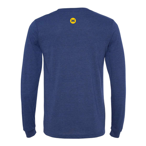 Unisex Bella Canvas Unisex Triblend Long Sleeve Tee -- Navy TriBlend