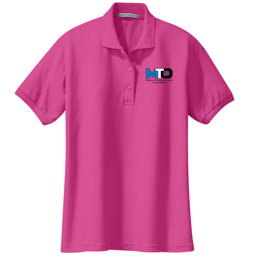 Ladies Port Authority Silk Touch Sport Shirt. -- Tropical Pink