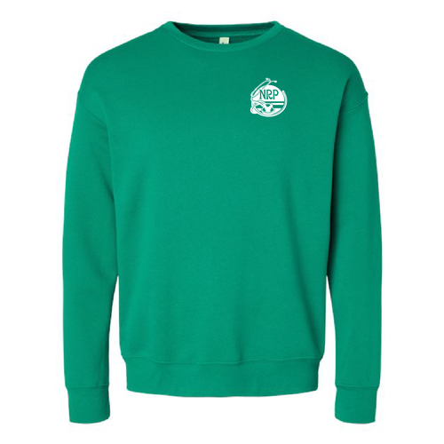 Bella Canvas Soft Drop Shoulder Fleece Crewneck -- Kelly