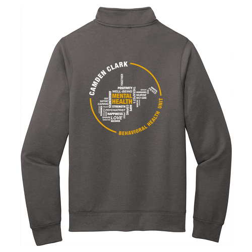Port and Company Core Fleece Cadet Full-Zip Sweatshirt -- Charcoal