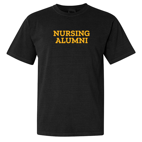 Comfort Colors Ringspun Garment Dyed T Shirt -Nursing Alumni- Black