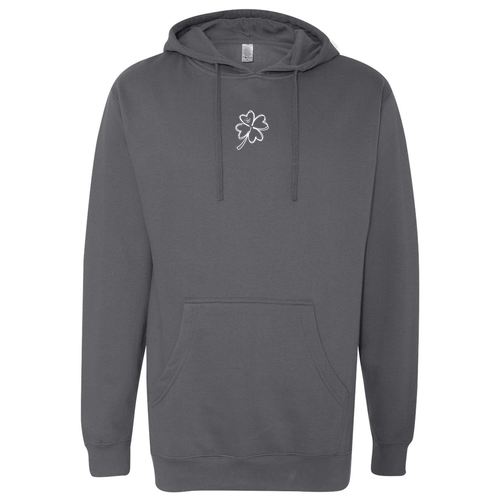 Independent Trading Hooded Sweatshirt -- Charcoal (Embroidered Logo)