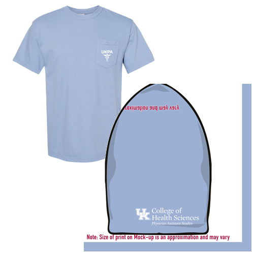 Comfort Colors Short Sleeve Pocket Tee -- Washed Denim