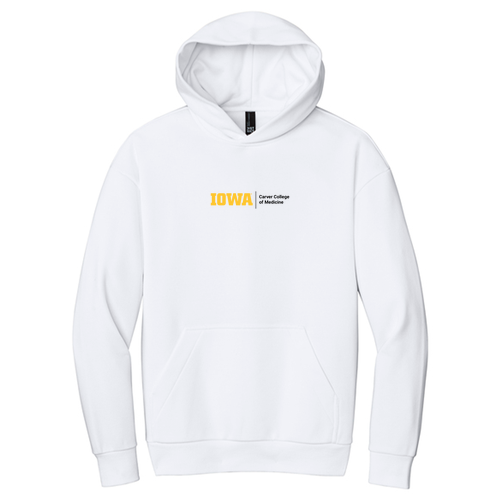 Embroidered CCOM Logo District V.I.T. Heavyweight Fleece Hoodie -- White