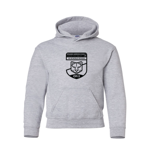 Gildan Heavy Blend Youth Hooded Sweatshirt -- Sport Grey