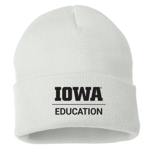 Sportsman Solid 12" Cuffed Beanie -- White