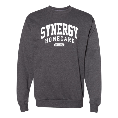 Hanes EcoSmart Crewneck Sweatshirt -- Charcoal Heather