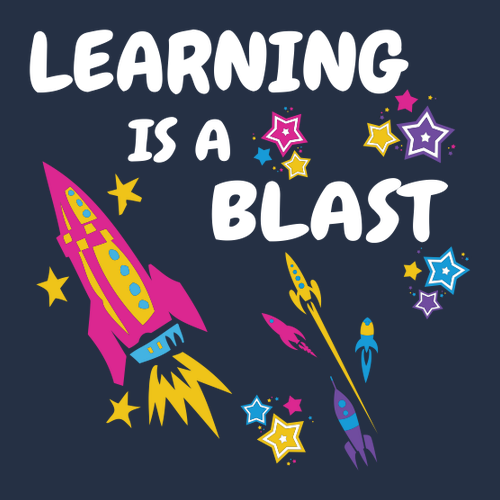 Learning is a Blast Adult Tee