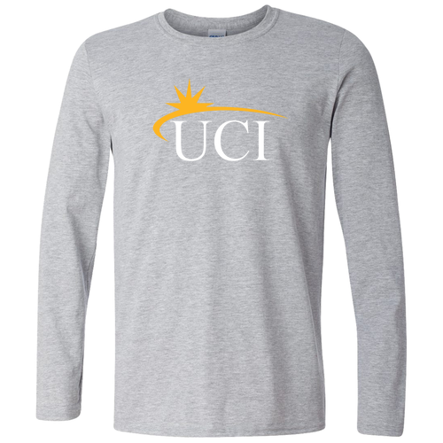 Gildan Softstyle Longsleeve T Shirt -- Sport Grey