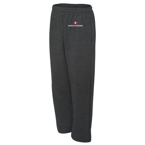 Gildan Heavy Blend Open Bottom Sweatpants -- Dark Heather