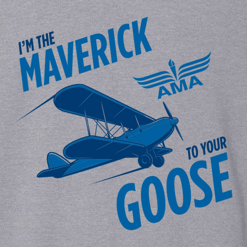 Gildan SoftStyle Maverick to Goose Plane T-Shirt -- Sport Grey